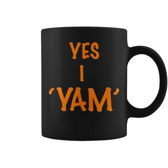 Yes I Am A Yam Couples Thanksgiving Coffee Mug - Monsterry