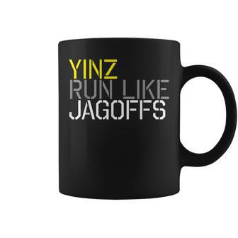 Yinz Run Like Jagoffs Coffee Mug - Monsterry