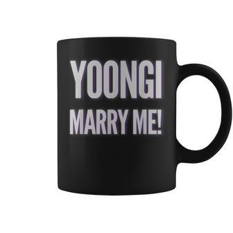 Yoongi Marry Me Coffee Mug - Seseable