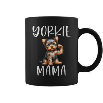 Yorkie Mom Proud Yorkshire Terrier Dog Mama Coffee Mug - Thegiftio UK