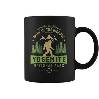 Yosemite National Park T California Bigfoot Vintage Coffee Mug - Monsterry