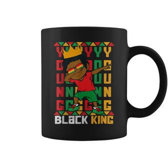Young Black King Dab Kid African American Boy Junenth Coffee Mug - Monsterry CA