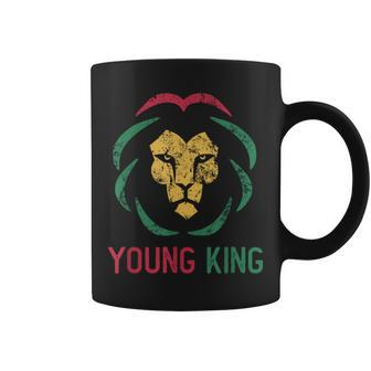 Young King African Lion Boy Black History Month African Boys Coffee Mug - Thegiftio UK