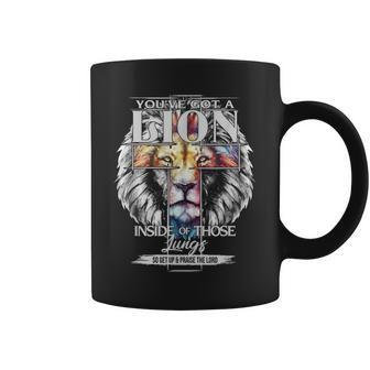 You've Got A Lion Inside Of Those Lungs Christian Religious Coffee Mug - Thegiftio UK