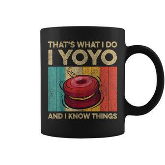 I Yoyo And I Know Things Vintage Yoyo Coffee Mug - Seseable