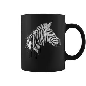Zebra Watercolor Artistic Horse Wildlife Lovers Graphic Coffee Mug - Monsterry