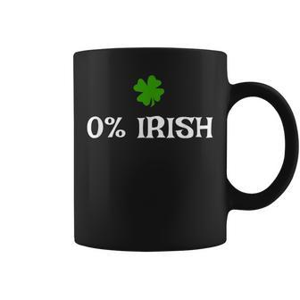 Zero Percent Irish 0 St Patrick's Day Coffee Mug - Monsterry