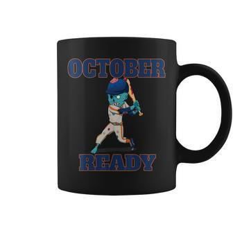 Zombie Baseball Player October Ready T Boys Coffee Mug - Monsterry UK