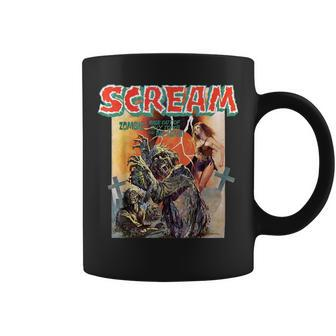Zombie Vintage Movie Horror Poster Comic Book Graphic Coffee Mug - Monsterry