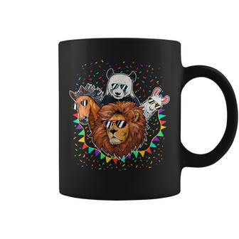 Zoo Sunglasses Party Animal Birthday Party Costume Coffee Mug - Monsterry AU