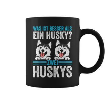 Zwei Husky Dog Husky Tassen - Seseable
