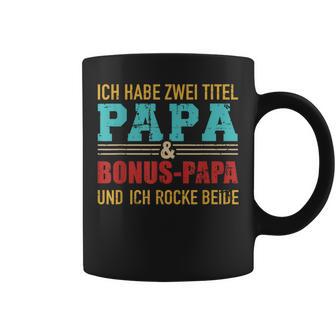 Zwei Titel Papa Und Bonus Papa Und Rocke Sie Bothintage Tassen - Geschenkecke