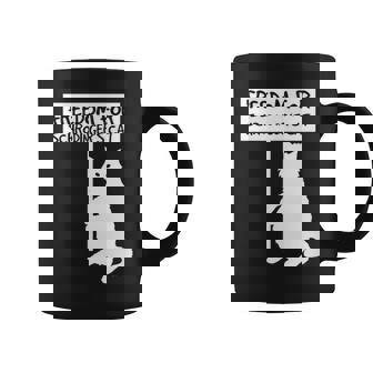 ¡Libertad Para El Gato De Schrodinger Diseño Divertido De Taza de café - Regaloses