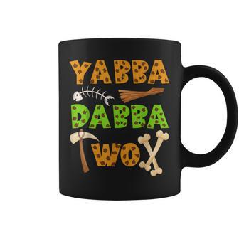«Yabba Dabba Two» Caveman Ancient Times 2Nd Birthday Party Coffee Mug | Mazezy