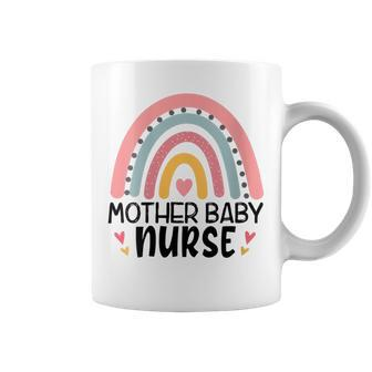 0Jvn Mother Baby Nurse Rainbow Postpartum Nursing Life Coffee Mug - Monsterry DE