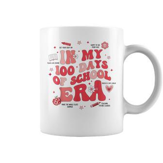 In My 100 Days Of School Era Retro Groovy 100Th Day Teachers Coffee Mug - Thegiftio UK