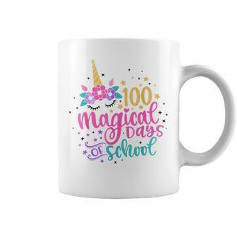 100Th Day Of School Unicorn 100 Magical Days Teacher Girls Coffee Mug - Monsterry CA
