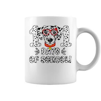 101 Days Of School Dalmatian Dog Teacher 100Th Day Of School Coffee Mug - Monsterry DE