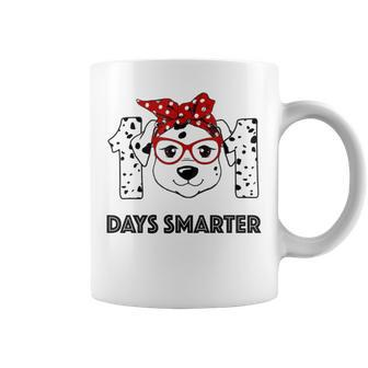101 Days Smarter Dalmatian Dog Teacher 100Th Day Of School Coffee Mug - Monsterry