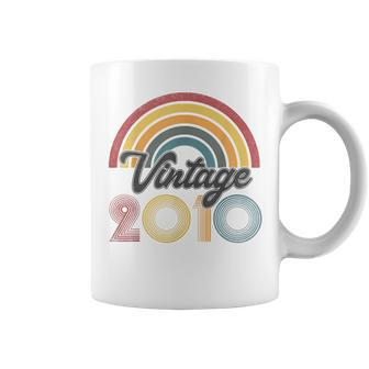 13Th Birthday For Boys Girl Vintage 2010 Retro Rainbow Coffee Mug - Monsterry