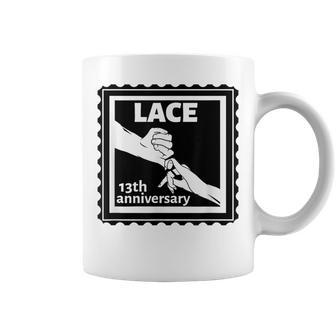 13Th Wedding Anniversary Traditional Lace Coffee Mug - Monsterry