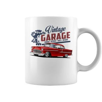 1957 57 55 56 Chevys Truck Vintage Bel Air Cars Garage Red Coffee Mug - Monsterry UK