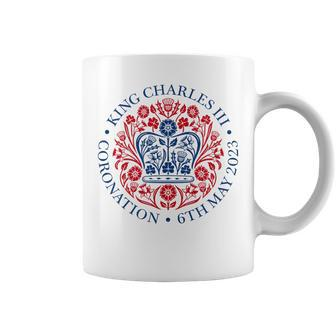2023 Coronation King Charles Uk British Crown Emblem Logo Coffee Mug - Monsterry