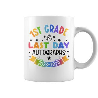 2024 Last Day Of School Autograph 1St Grade Graduation Party Coffee Mug - Thegiftio UK