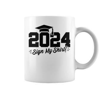 2024 Senior Graduation Autograph Class Of 2024 Coffee Mug - Thegiftio UK