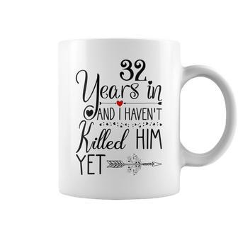 32Nd Wedding Anniversary For Her 32 Years Of Marriage Coffee Mug - Monsterry CA