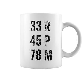 33 45 78 Rpm Vinyl Record Music Coffee Mug - Monsterry UK