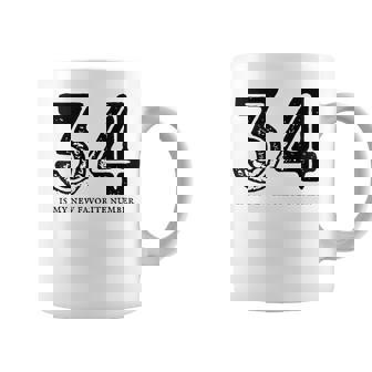 34 Is My New Favorite Number Coffee Mug - Thegiftio