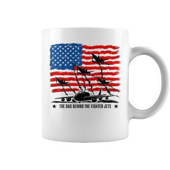 4Th July Fathers Day American Usa Flag Fighter Jets Dad Coffee Mug - Thegiftio UK