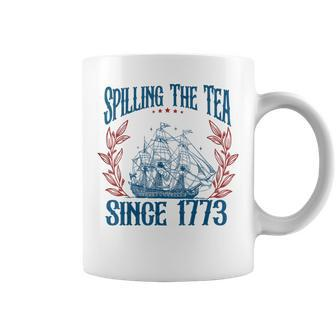 4Th Of July History Teacher Spilling The Tea Since 1773 Coffee Mug - Monsterry