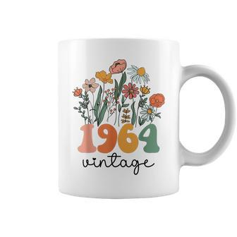 59 Years Old Vintage 1964 59Th Birthday Wildflower Coffee Mug - Seseable