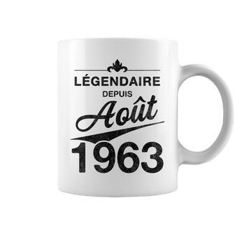 60E Anniversaire Né En Août 1963Intage 60 Ans D'âge Tasse - Cadeauxyz
