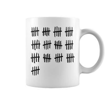 65Th Birthday Outfit 65 Years Old Tally Marks Anniversary Coffee Mug - Monsterry