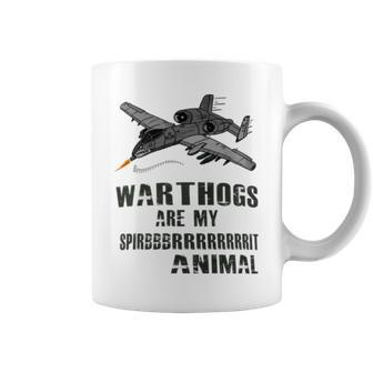 A-10 Warthogs Are My Spirit Animal Airplane Pilot Coffee Mug - Monsterry DE