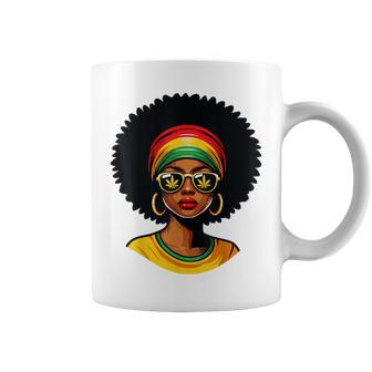 Africa Woman Headscarf Nubian Melanin Popping Black History Coffee Mug - Thegiftio UK