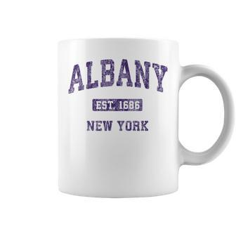 Albany New York Vintage Athletic Sports Coffee Mug - Monsterry DE
