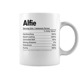 Alfie Nutrition Facts Name Definition Graphic Coffee Mug - Seseable