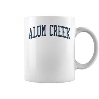 Alum Creek Wv Vintage Athletic Sports Jsn2 Navy Print Coffee Mug - Monsterry UK