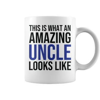 This Is What An Amazing Uncle Looks Like Father's Day Uncle Coffee Mug - Thegiftio UK