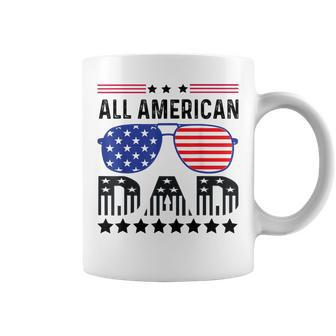 All American Dad 4Th Of July Father's Day Sunglasses Family Coffee Mug - Seseable