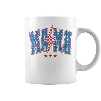 American Mama And Mini 4Th Of July Mama Lignting Bolt Coffee Mug - Monsterry CA