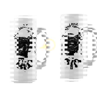 American Total Solar Eclipse Ohio 2024 Retro State Outline Coffee Mug | Mazezy