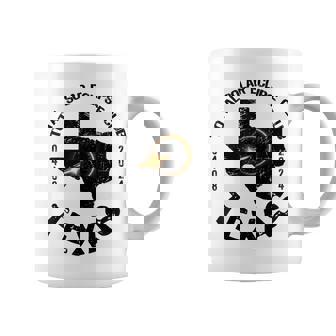 American Total Solar Eclipse Texas 2024 Retro State Outline Coffee Mug | Mazezy