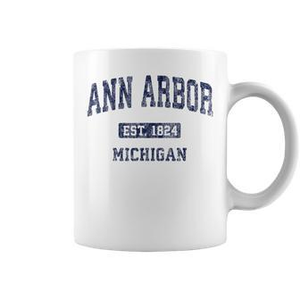 Ann Arbor Michigan Vintage Athletic Sports Coffee Mug - Monsterry AU