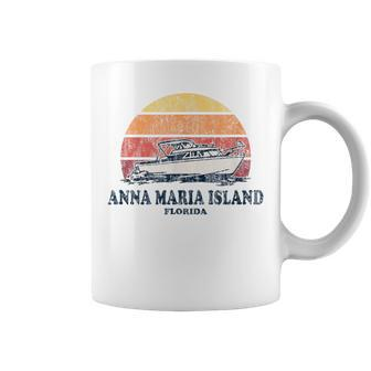 Anna Maria Island Fl Vintage Boating 70S Retro Boat Coffee Mug - Monsterry