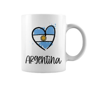 Argentina Heart Flag Cool America Spanish Argentinian Coffee Mug - Monsterry DE